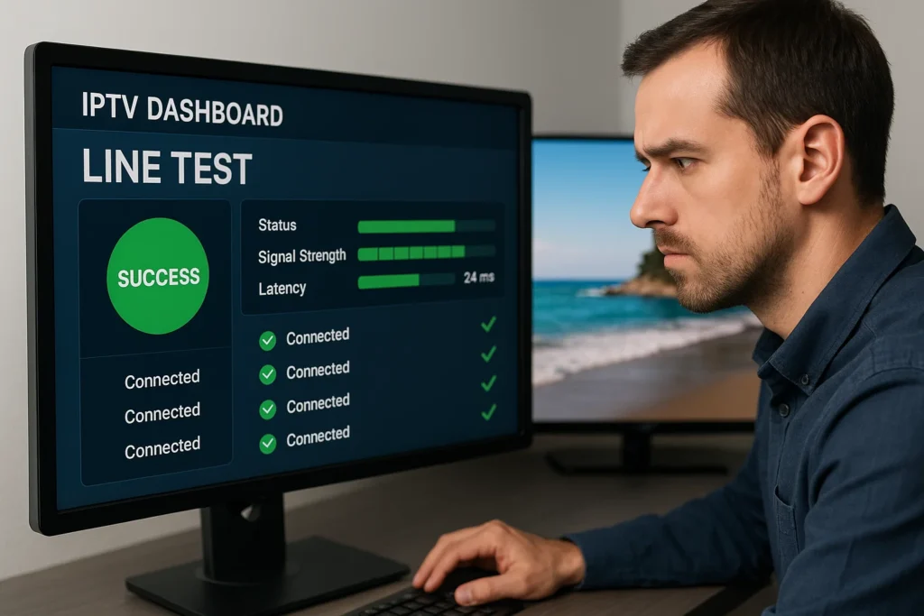 iptv line test